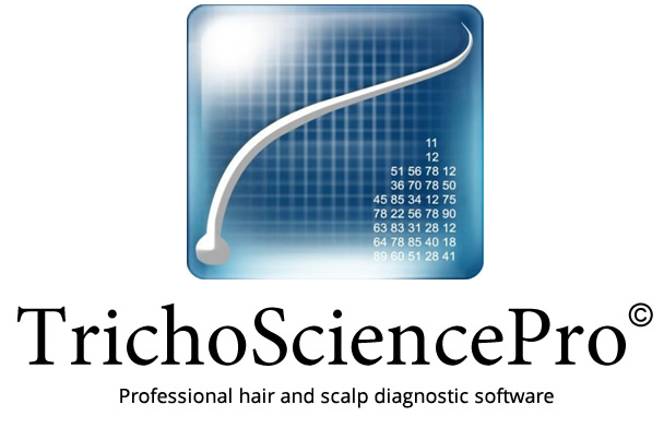 Professional hair and scalp diagnostic software